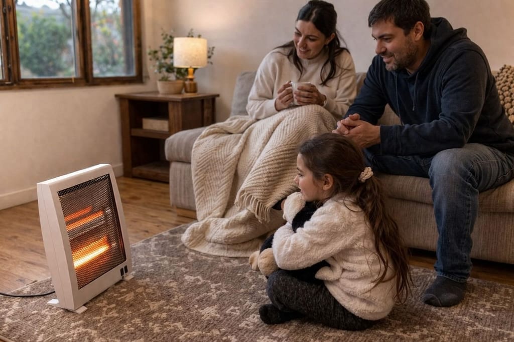 Las estufas eléctricas portátiles comienzan a competir de verdad con la parafina en Chile, con foco en eficiencia, aire interior y costo real.